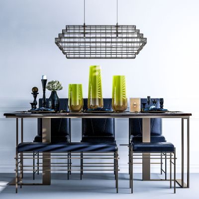 简欧餐桌椅组合