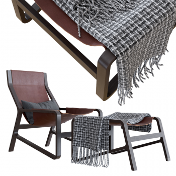 现代休闲椅，躺椅，脚凳CR