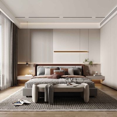 现代卧室主人房