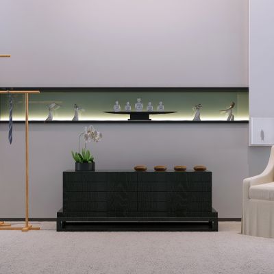 新中式电视柜 衣架 沙发椅