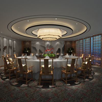 新中式餐厅包厢