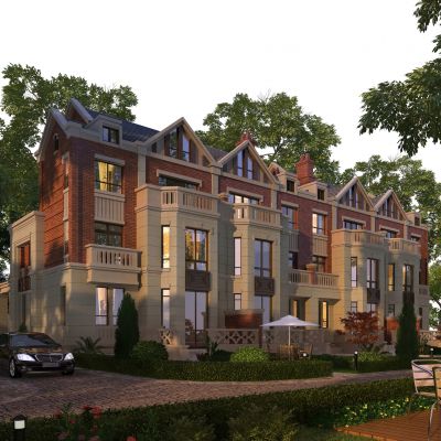 简欧室外英式别墅