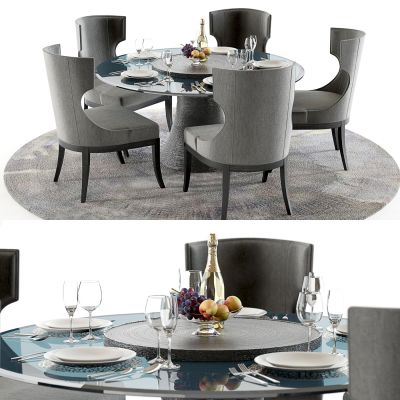 现代餐桌椅组合