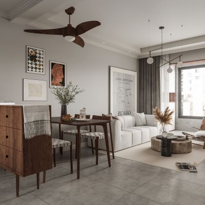 混搭风格个性客餐厅