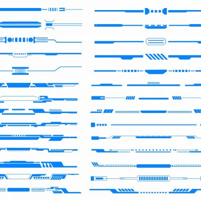 现代科技线条 背景墙线条 装饰线条 蓝色科技线条