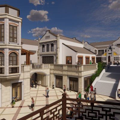 中式民国风商业街