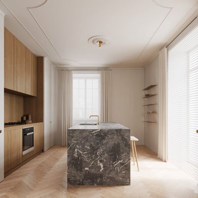 北欧简约餐厅吧台