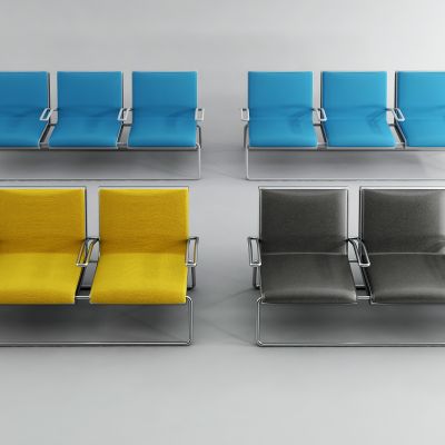 现代公共椅 休息椅 等候椅