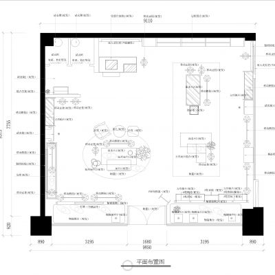 现代服装店施工图