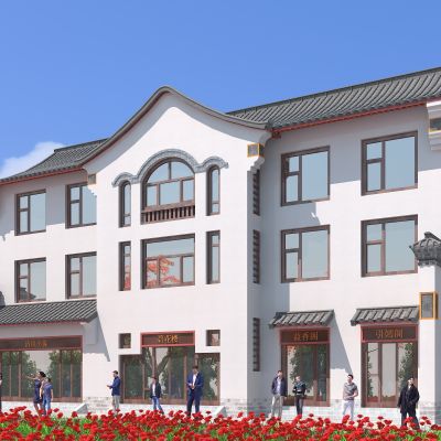 中式建筑，园林古建，传统中式，仿古建筑，户外建筑，景观小品，小公建，古建，四合院，庭院