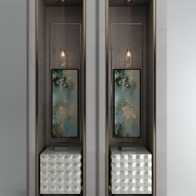 现代壁盒 装饰摆件 吊灯