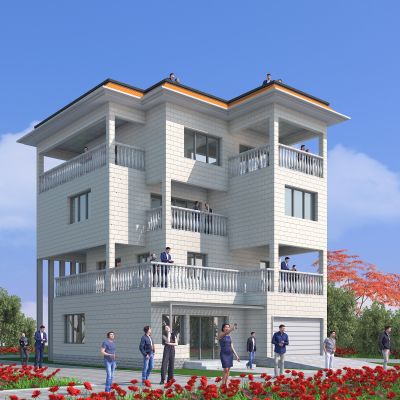 现代别墅建筑，现代建筑，景观小品，公共建筑，小公建，户外建筑