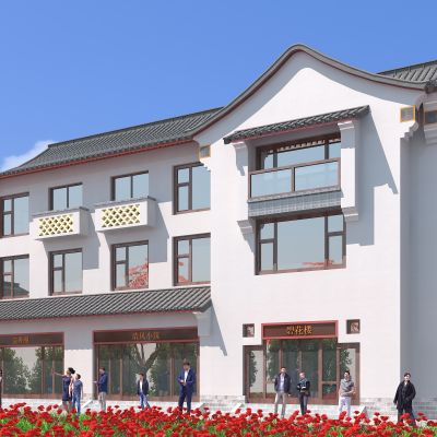 中式建筑，园林古建，传统中式，仿古建筑，户外建筑，景观小品，小公建，古建，四合院，庭院