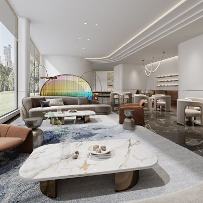 现代售楼处洽谈区