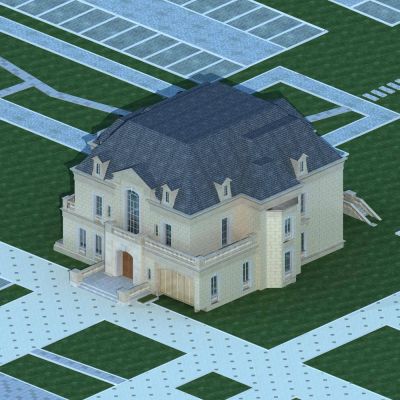 现代欧式别墅建筑 独栋别墅