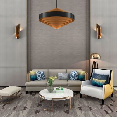 现代吊灯壁灯落地灯组合  沙发茶几