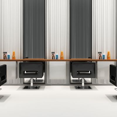 现代理发店休闲椅 理发椅