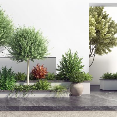 现代室外景观小品