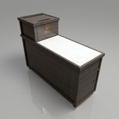 新中式足浴柜 茶水柜