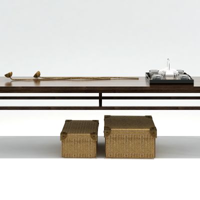 新中式端景条案 箱子