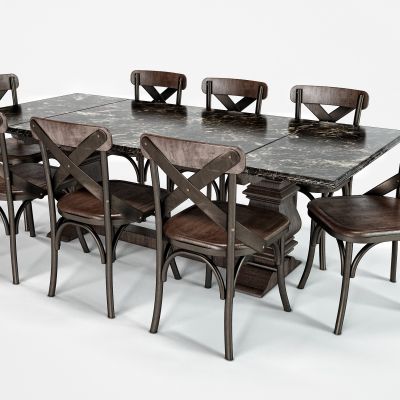 工业风餐桌椅