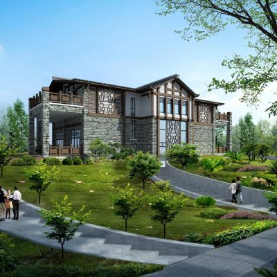 中式会所 中式别墅