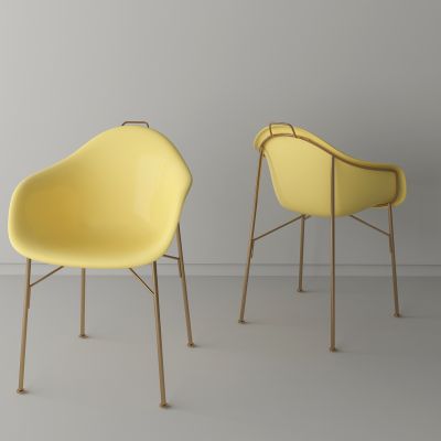 北欧餐椅 金属脚椅子 轻奢现代单椅