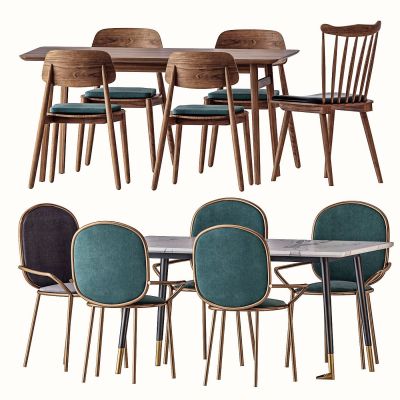 北欧餐桌椅组合