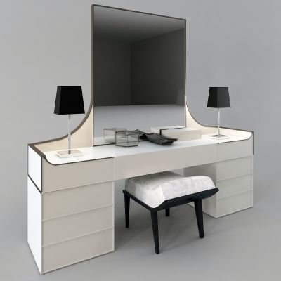 现代梳妆台 凳子