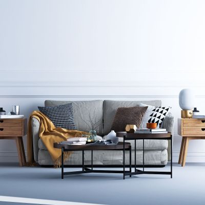 现代沙发茶几组合