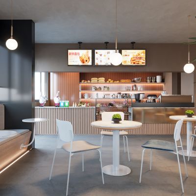 现代甜品店