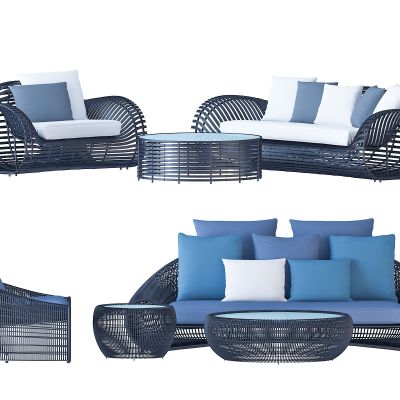 简欧沙发茶几组合