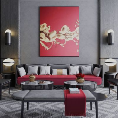 新中式沙发组合