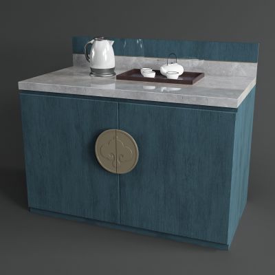 新中式客房茶水柜 茶桌