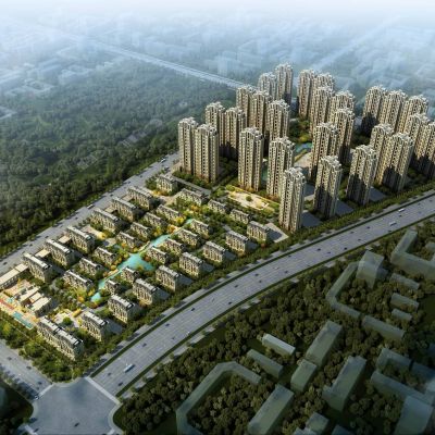 简欧高层住宅小区 欧式联排别墅 欧式会所售楼处