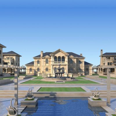 欧式别墅 欧式会所建筑