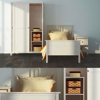 现代儿童床 桌子