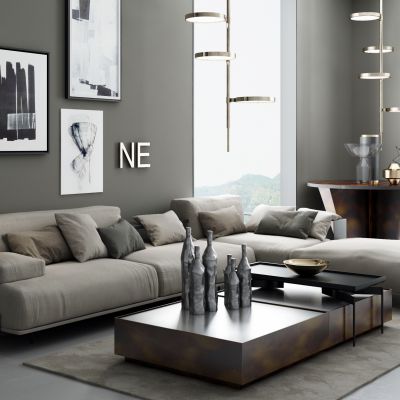 现代沙发组合