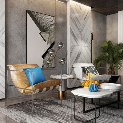 现代茶几沙发组合