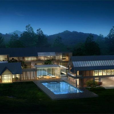 现代渡假别墅 民宿别墅 建筑外观