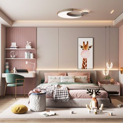 现代儿童房女孩房