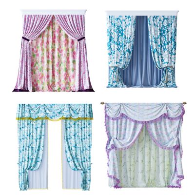 简欧欧式窗帘组合