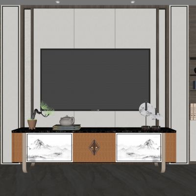 新中式电视柜