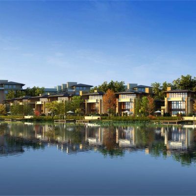 欧式别墅区 独栋别墅建筑