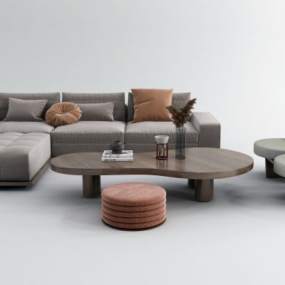 现代沙发茶几组合