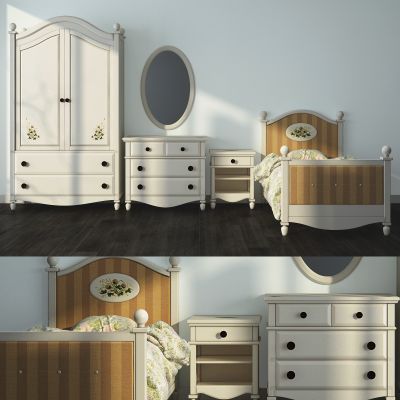 现代儿童房温馨家具组合