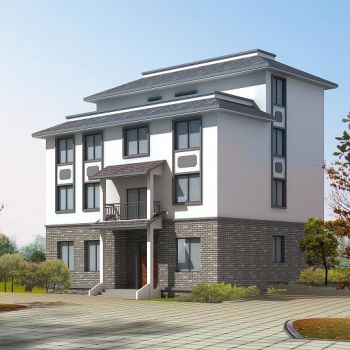 新农村住宅户型设计方案 CAD图纸+效果图