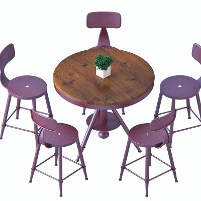 工业风桌椅组合