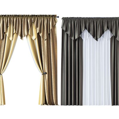 现代窗帘组合