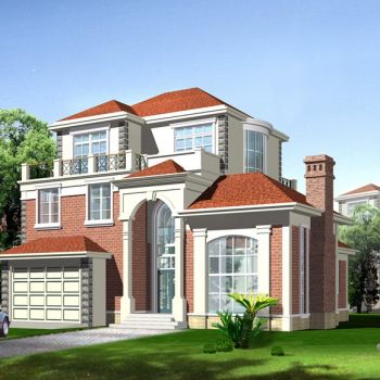 三层经典别墅CAD图纸+效果图